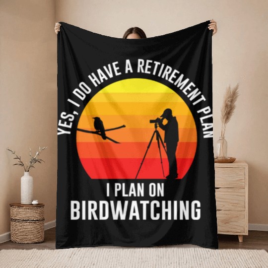 Yes i do have a retirement plan quote Throw Blankets