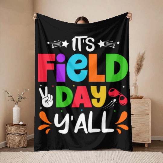 It's a field day y'all Throw Blankets