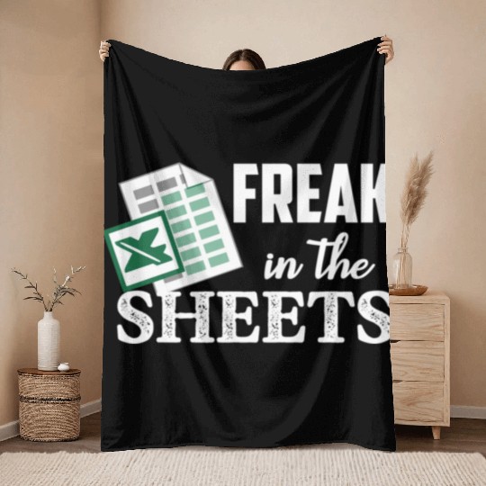 Freak In The Excel Sheets Accoant Throw Blankets