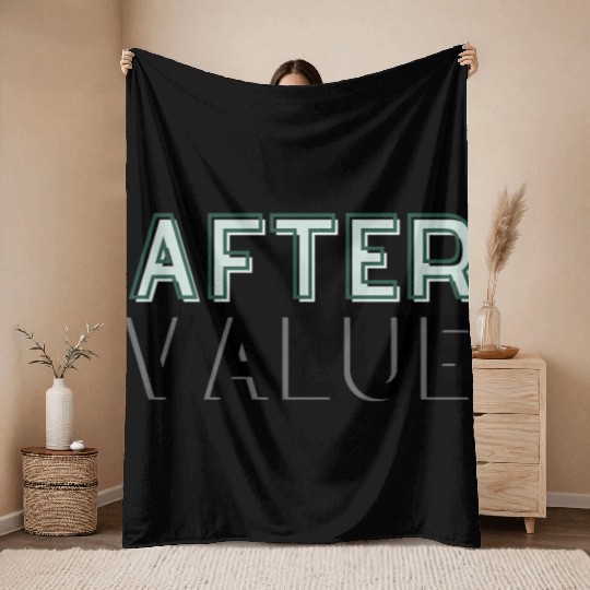 The Folding Lady After Value Affirmation Throw Blankets