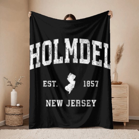 Holmdel New Jersey Nj Athletic Sports Throw Blankets