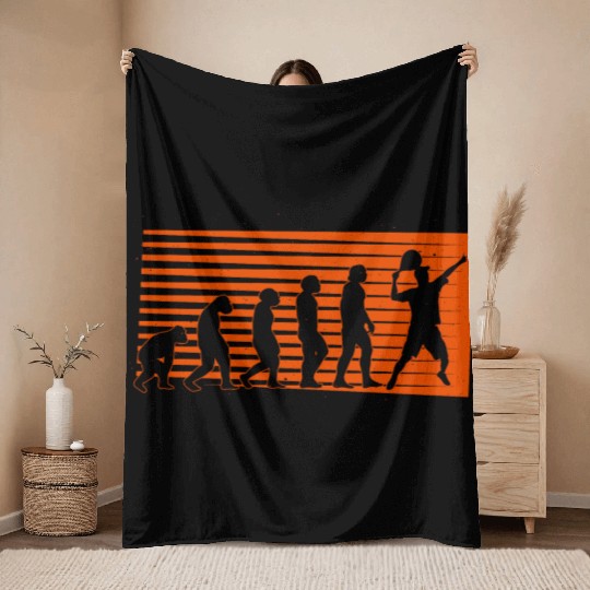Padel Evolution Platform Tennis Paddleball Padel Throw Blankets