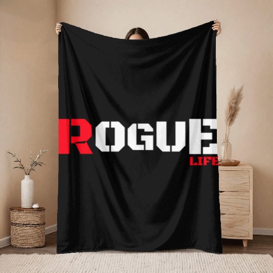 Armed Forces Rogue Warrior Bad Gaming Military Tou Throw Blankets