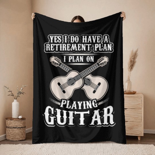 Yes I Have A Retirement Plan I Plan Playing Throw Blankets
