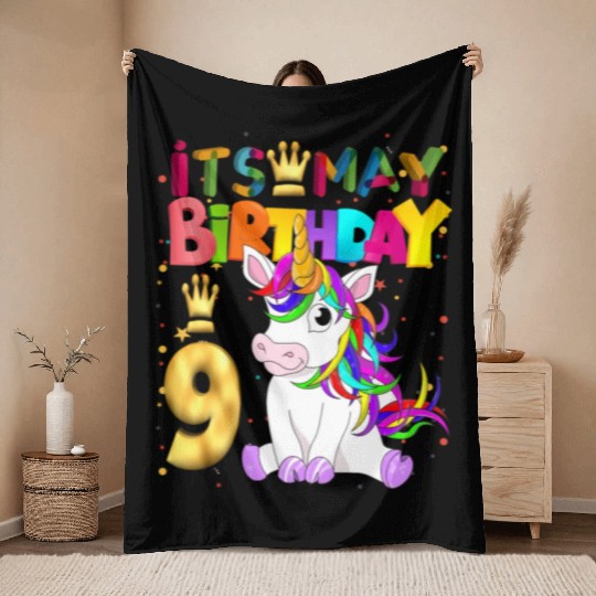 Uorn Party Animal 9Th Uorn Throw Blankets