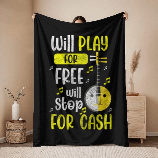 Music Concert Dancing Throw Blankets