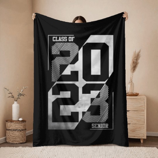 2023 Senior Class Of 23 Throw Blankets