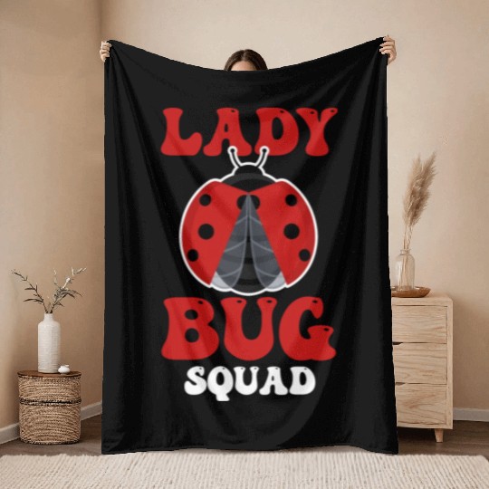 Entomology Entomologists Insect Lover Ladybug Throw Blankets