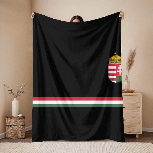 Sports-Style National Pride Hungarian Throw Blankets