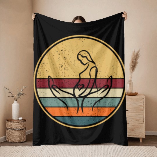 Midwife Thank You - Doula Midwifery Midwife Throw Blankets