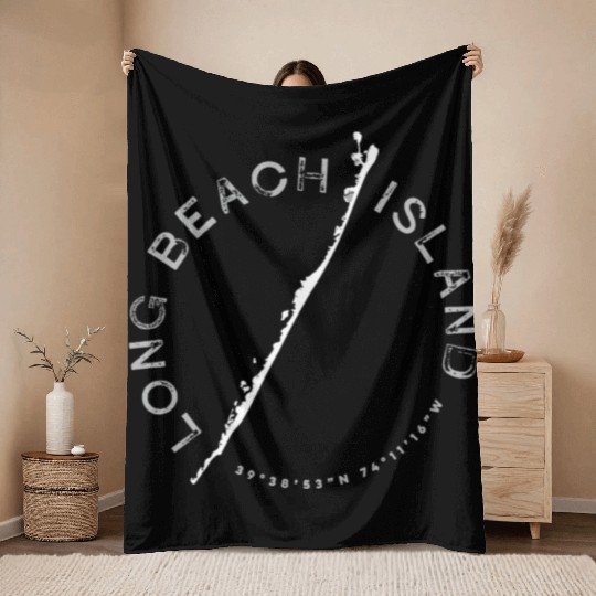 Long Beach Island Lbi Throw Blankets