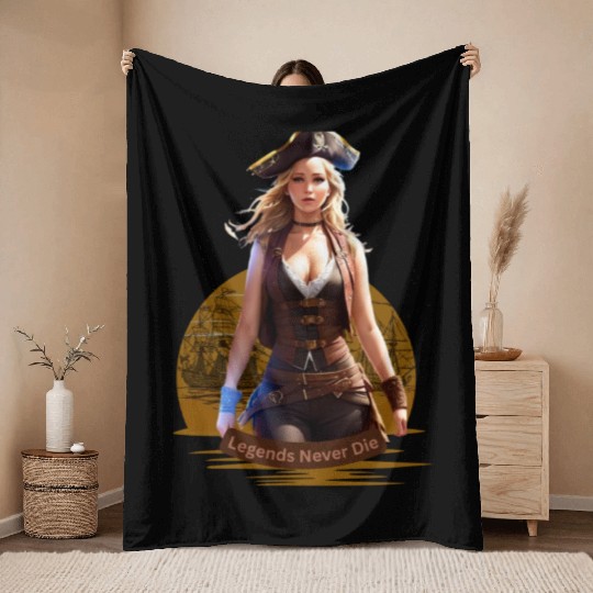 Legends Never Die Throw Blankets