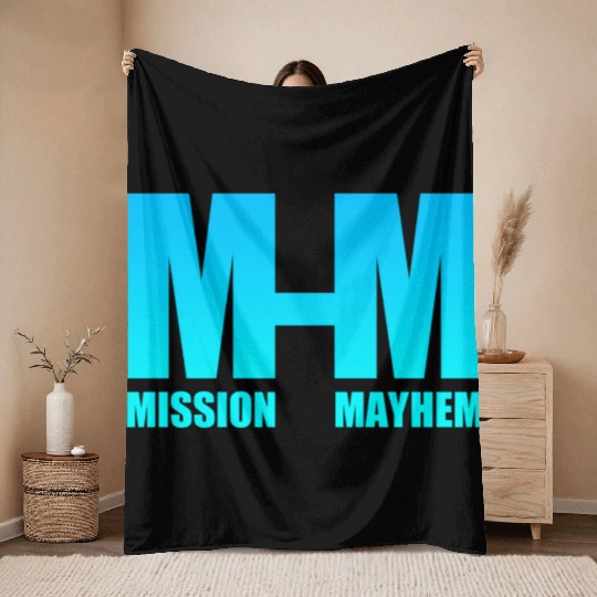 Mission Mayhem Throw Blankets