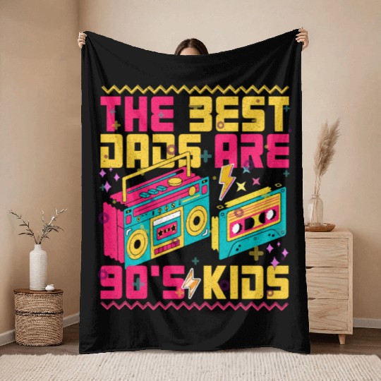Aesthetic 90s, the best dads are 90s kids, Throw Blankets