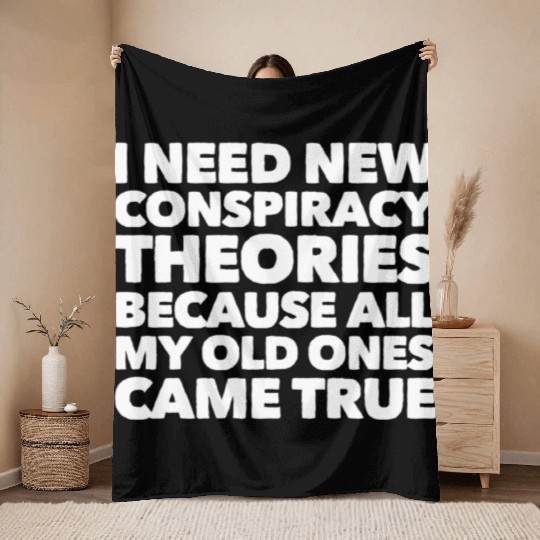 New conspiracy Throw Blankets
