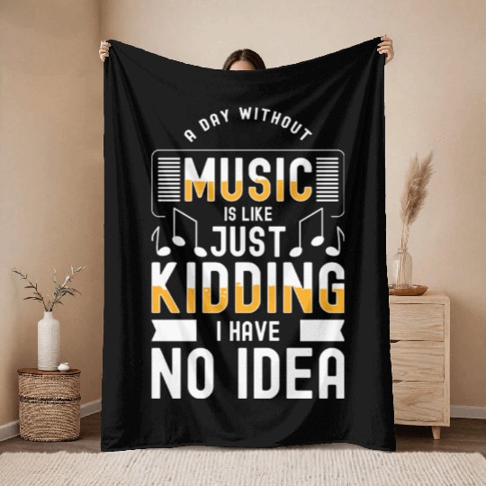 Music Club Songs Vinyl Throw Blankets