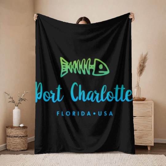 Port Charlotte Florida Throw Blankets