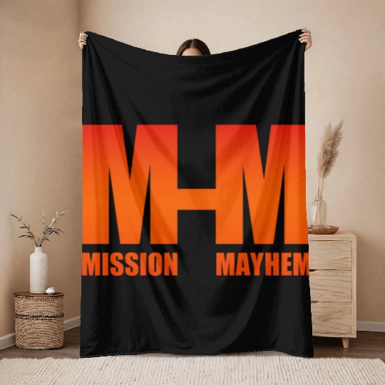 Mission Mayhem Throw Blankets