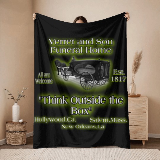 Verret and Son Funeral Home Throw Blankets