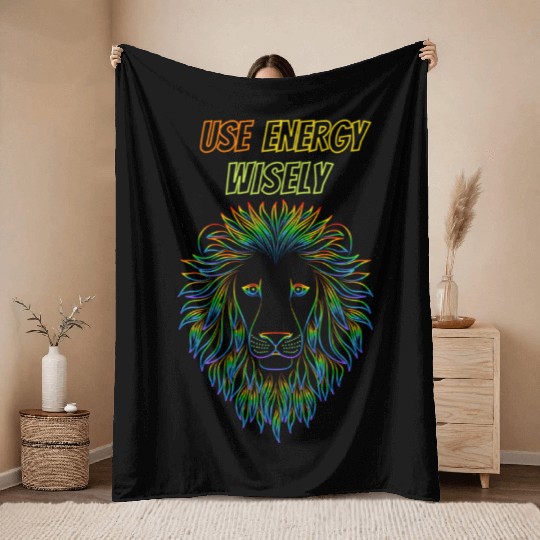 Use Energy Wisely Throw Blankets
