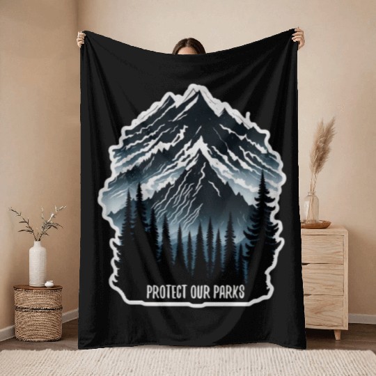 Natur Wildlife Outdoor Forest Camping Hiking Throw Blankets