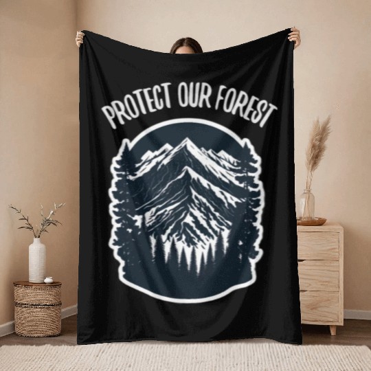 Natur Wildlife Outdoor Forest Camping Hiking Throw Blankets