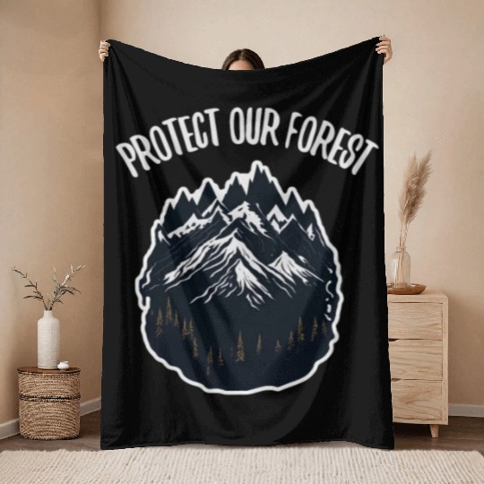 Natur Wildlife Outdoor Forest Camping Hiking Throw Blankets