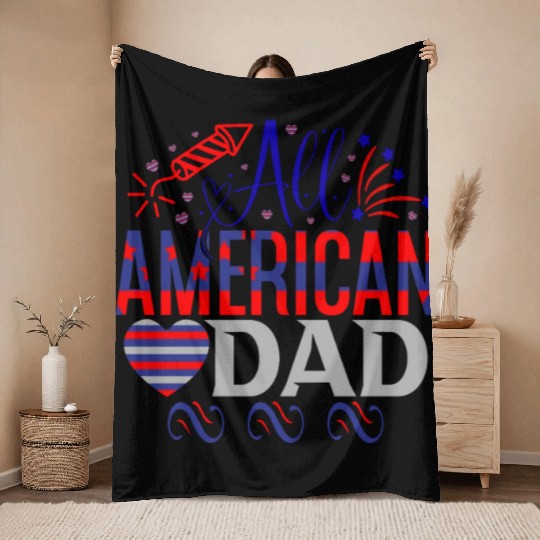 American dad Throw Blankets