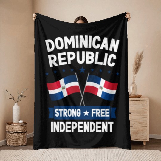 Dominican Republic Throw Blankets