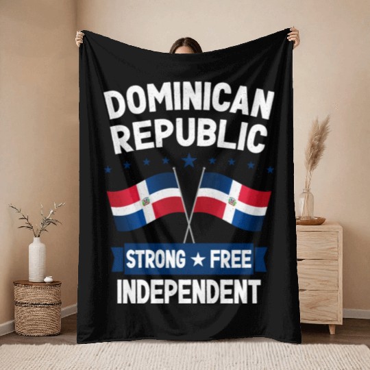 Dominican Republic Throw Blankets
