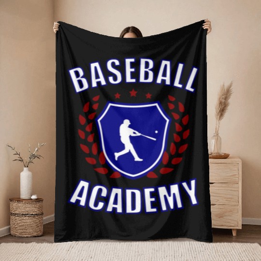 Baseball Academy 2 Throw Blankets