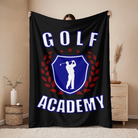 Golf Academy Throw Blankets