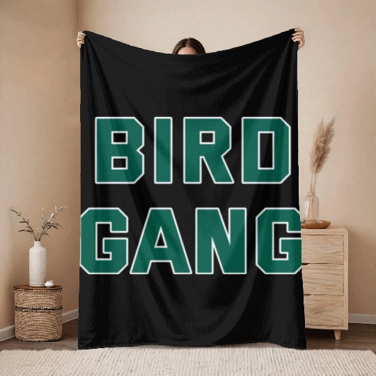 Bird Gang Throw Blankets