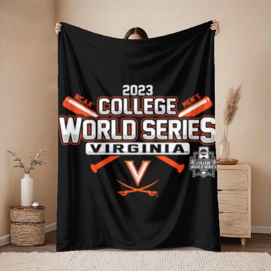 College World Series 2023 Baseball CWS Throw Blankets