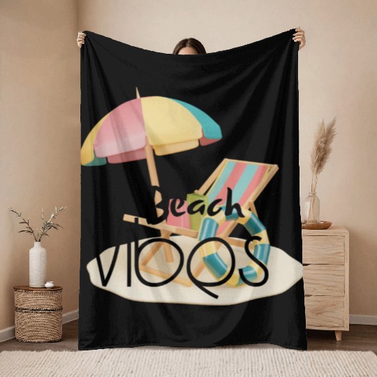 "Beach Vibes Throw Blankets: Embrace the Sun and Sand!"