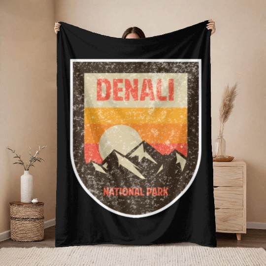 Denali National Park Throw Blankets