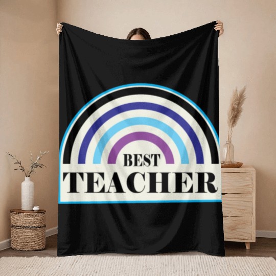 Best Teacher Design for Teacher Apreciation Gifts Throw Blankets