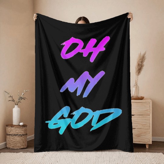 Oh My God nature Throw Blankets