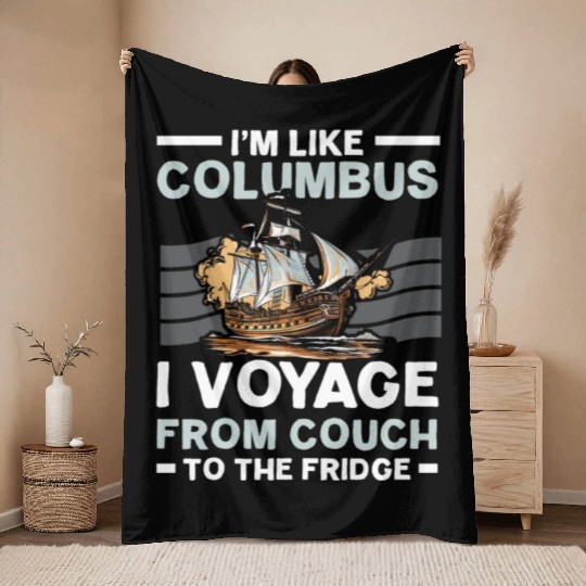 Christopher Columbus Italian American Columbus Day Throw Blankets