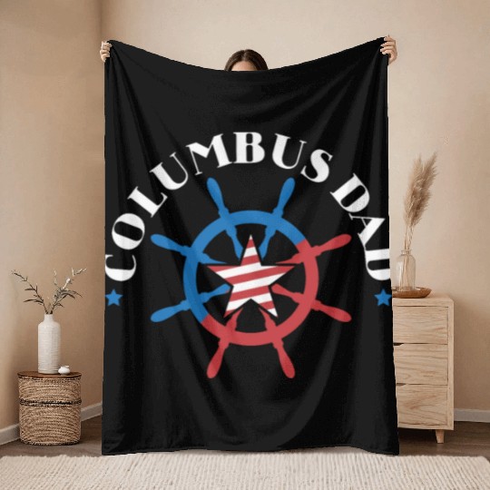 Christopher Columbus Italian American Columbus Day Throw Blankets