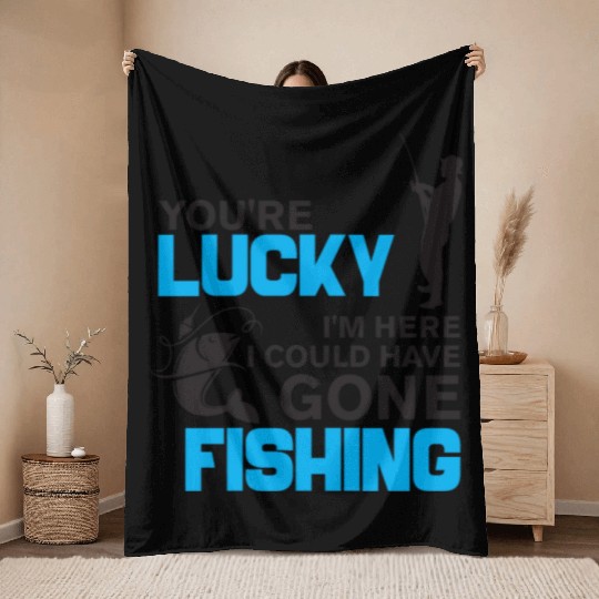 Fishing special Throw Blankets