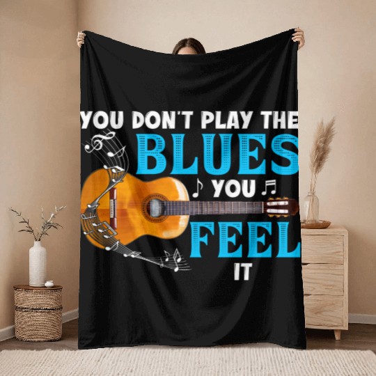 Guitar Lover Funny Music Teacher Saying vintage Throw Blankets