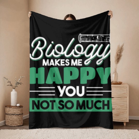 Teacher Biology Science Biologist nostalgia Throw Blankets