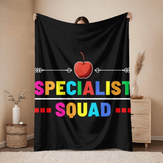 Specialist Squad Teacher Team Back To School cool Throw Blankets