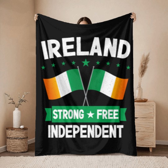 Ireland Throw Blankets