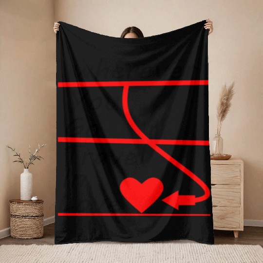 Travel Around The World In Love quote Throw Blankets