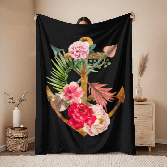 St Philomena Saints Symbols Catholic Throw Blankets
