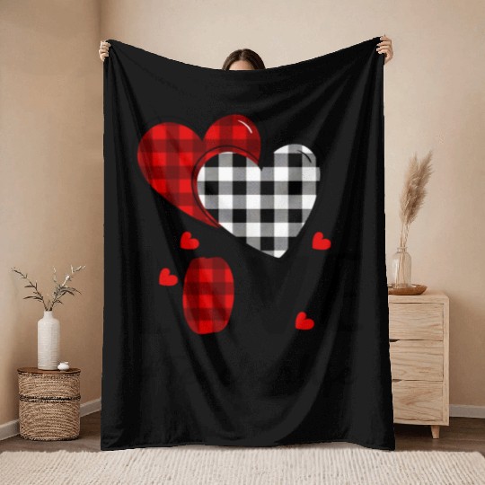 Teacher Life Valentines Day Throw Blankets