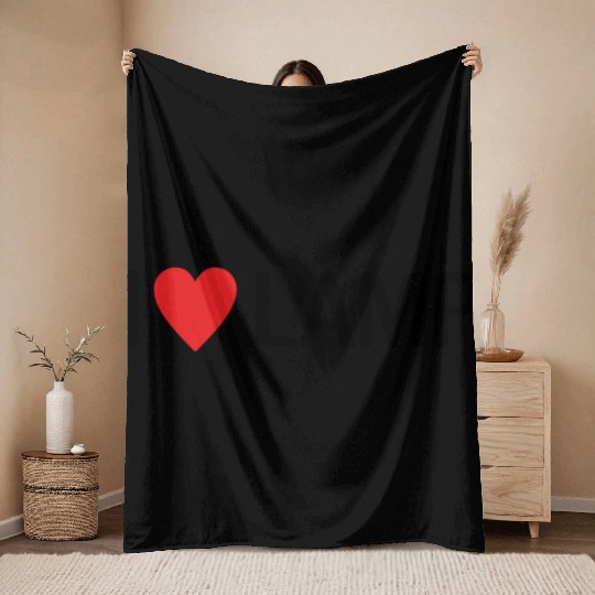 I Love Lamp Throw Blankets