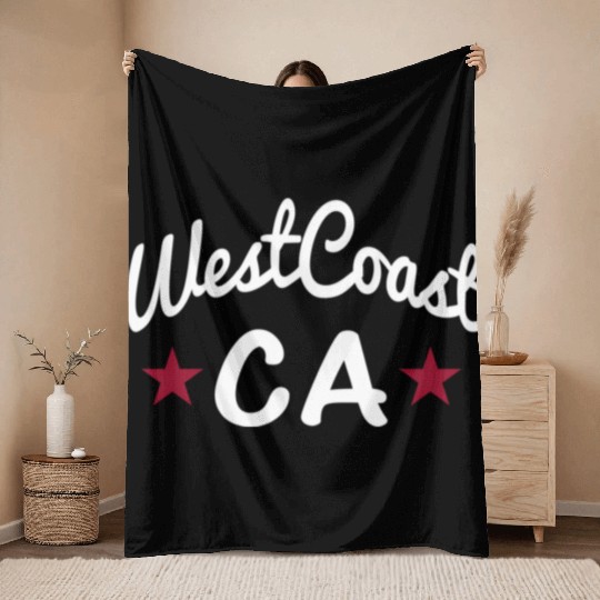 California West Coast Throw Blankets